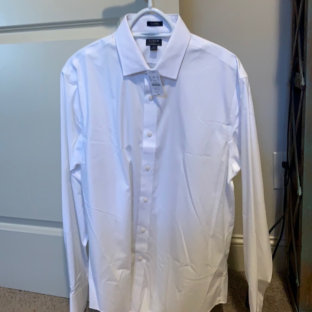 NWT White J Crew Dress Shirt